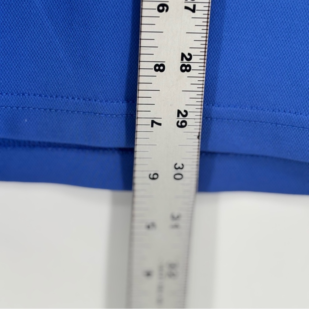 johnnie-O Mens Blue Short Sleeve Performance Polo Logo left sleeve Size LG - Picture 8 of 12